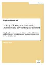 Locating Efficiency and Productivity Champions in a new Banking Environment