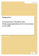 Systematischer Überblick über Förderungsmöglichkeiten für Unternehmen in der BRD