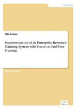 Implementation of an Enterprise Resource Planning System with Focus on End-User Training