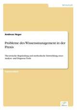 Probleme des Wissensmanagement in der Praxis