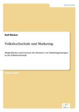 Volkshochschule und Marketing