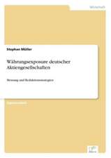 Währungsexposure deutscher Aktiengesellschaften