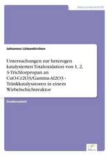 Untersuchungen zur heterogen katalysierten Totaloxidation von 1, 2, 3-Trichlorpropan an CuO-Cr2O3/Gamma-Al2O3 - Tränkkatalysatoren in einem Wirbelschichtreaktor