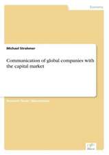 Communication of global companies with the capital market