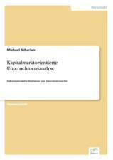 Kapitalmarktorientierte Unternehmensanalyse