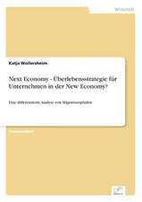 Next Economy - Überlebensstrategie für Unternehmen in der New Economy?