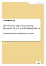 Ökonomische und sozialpolitische Argumente für und gegen Studiengebühren