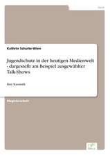 Jugendschutz in Der Heutigen Medienwelt - Dargestellt Am Beispiel Ausgewahlter Talk-Shows: Yusuf Has Hacib