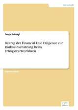 Beitrag Der Financial Due Diligence Zur Risikoeinschatzung Beim Ertragswertverfahren