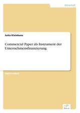 Commercial Paper ALS Instrument Der Unternehmensfinanzierung