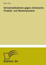 Schutzmassnahmen Gegen Chinesische Produkt- Und Markenpiraterie: Legal & Economical Aspects