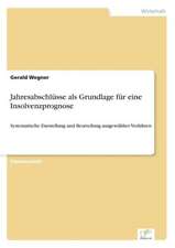 Jahresabschlüsse als Grundlage für eine Insolvenzprognose