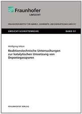 Reaktionstechnische Untersuchungen zur katalytischen Umsetzung von Deponiegasspuren