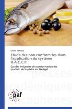 Etude des non-conformités dans l'application du système H.A.C.C.P.