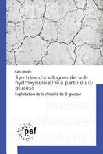 Synthèse d¿analogues de la 4-hydroxyisoleucine à partir du D-glucose