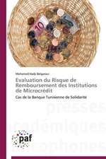 Evaluation du Risque de Remboursement des Institutions de Microcrédit