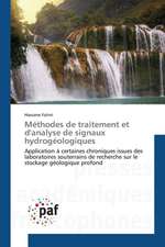 Méthodes de traitement et d'analyse de signaux hydrogéologiques