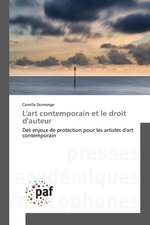 L'art contemporain et le droit d'auteur