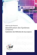 Identification des Systèmes Linéaires