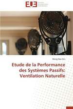 Etude de La Performance Des Systemes Passifs: Ventilation Naturelle