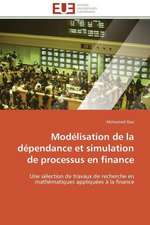 Modelisation de La Dependance Et Simulation de Processus En Finance: Une Unite Ethnique Et Un Patrimoine Agonisant