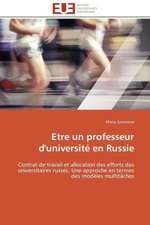 Etre Un Professeur D'Universite En Russie