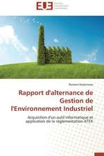 Rapport D'Alternance de Gestion de L'Environnement Industriel: Levier D'Un Management Moderne