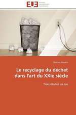 Le Recyclage Du Dechet Dans L'Art Du Xxie Siecle: Un Effet Errone?