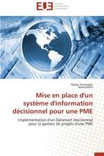 Mise En Place D'Un Systeme D'Information Decisionnel Pour Une Pme: Cristaux Liquides