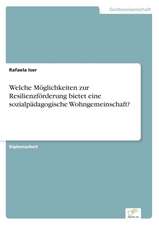 Welche Möglichkeiten zur Resilienzförderung bietet eine sozialpädagogische Wohngemeinschaft?