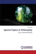 Special Topics in Philosophy