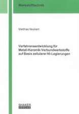 Verfahrensentwicklung für Metall-Keramik-Verbundwerkstoffe auf Basis zellularer Ni-Legierungen