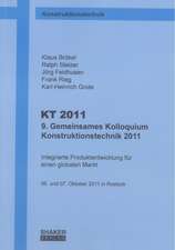 9. Gemeinsames Kolloquium Konstruktionstechnik 2011