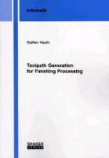 Toolpath Generation for Finishing Processing