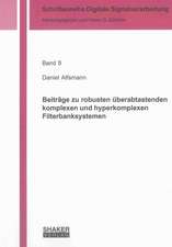 Beiträge zu robusten überabtastenden komplexen und hyperkomplexen Filterbanksystemen