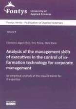 Analysis of the management skills of executives in the control of information technology for corporate management