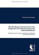 Der Kundenwert als Instrument einer integrierten Vertriebssteuerung in der Automobilindustrie