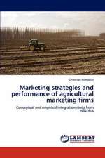 Marketing strategies and performance of agricultural marketing firms