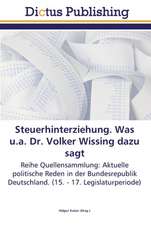 Steuerhinterziehung. Was u.a. Dr. Volker Wissing dazu sagt