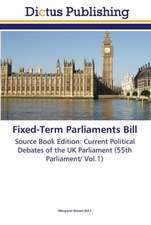 Fixed-Term Parliaments Bill