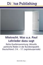 Mietrecht. Was u.a. Paul Lehrieder dazu sagt