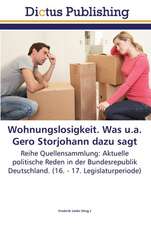 Wohnungslosigkeit. Was u.a. Gero Storjohann dazu sagt