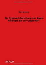 Jansen, K: Cynewulf-Forschung von ihren Anfängen bis zur Geg