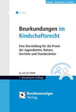 Beurkundungen im Kindschaftsrecht