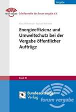 Energieeffizienz und Umweltschutz bei der Vergabe öffentlicher Aufträge