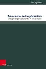 Ars memoriae and scriptura interna