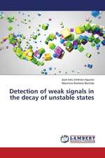 Detection of weak signals in the decay of unstable states