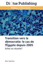 Transition vers la démocratie: le cas de l'Égypte depuis 2005