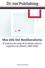 Mas Allá Del Neoliberalismo