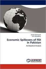 Economic Spillovers of FDI in Pakistan